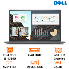 Laptop Dell Vostro 15 3530 - Gray - 15.6 FHD; Intel Core I5-1335U; 8GB; 256GB SSD (V3530-V5I5267W1-GRAY), Ảnh. 1 