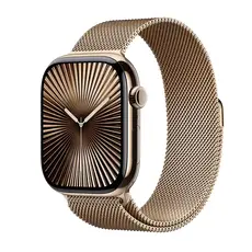 Apple Watch S10 (Titan Milan) | New Seal, Chọn kích cỡ màn: 42mm, Màu: Vỏ Titan Vàng, Dây đồng hồ: Dây Milan (Vàng), Kích thước dây: Size S/M (130-180mm)