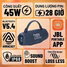 Loa JBL Charge 6 | New Seal, Màu: Xanh Dương
