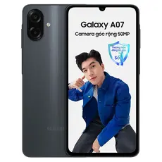 Samsung Galaxy A07 LTE | New Seal, Chọn dung lượng: 4/64GB, Màu: Đen