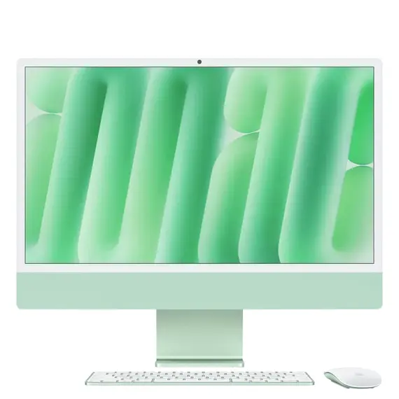 iMac 24 inch (M4-2024) 2xThunderbolt 8CPU/8GPU 16GB/256GB Xanh Lá (New Seal), Chọn CPU/GPU: 8CPU/8GPU, Chọn bộ RAM/SSD: 16GB/256GB, Màu: Xanh Lá
