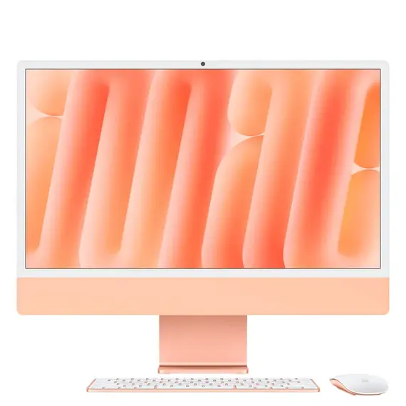 iMac 24 inch (M4-2024) 2xThunderbolt 8CPU/8GPU 16GB/512GB Cam (New Seal), Chọn CPU/GPU: 8CPU/8GPU, Chọn bộ RAM/SSD: 16GB/512GB, Màu: Cam