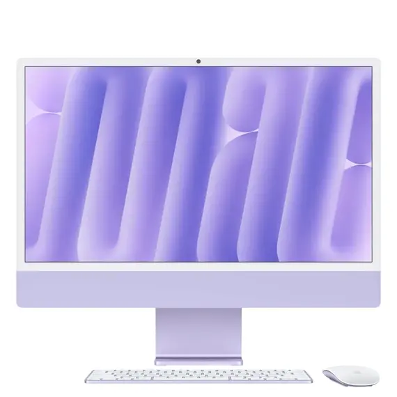 iMac 24 inch (M4-2024) 2xThunderbolt 8CPU/8GPU 16GB/512GB Tím (New Seal), Chọn CPU/GPU: 8CPU/8GPU, Chọn bộ RAM/SSD: 16GB/512GB, Màu: Tím