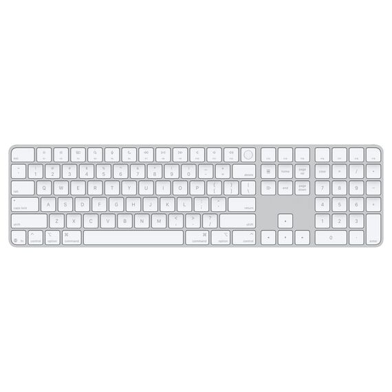 Bàn phím Apple Magic Keyboard (USB C) với Touch ID và Numeric Keypad 2024 Trắng, Màu: Trắng