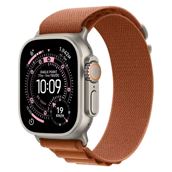 Apple Watch Ultra 3 (Alpine) 49mm Vỏ Titan Tự Nhiên - Dây Alpine (Nâu) | Bản VN (New Seal), Chọn phiên bản: Bản VN, Màu: Vỏ Titan Tự Nhiên, Dây đồng hồ: Dây Alpine (Nâu), Kích thước dây: Size L (165-210mm)