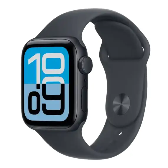 Apple Watch SE 3 2025 (Nhôm eSIM) 40mm Vỏ Nhôm Đen - Dây Sport Band (Đen) | Bản Quốc Tế (New Seal), Chọn phiên bản: Bản Quốc Tế, Chọn kích cỡ màn: 40mm, Màu: Vỏ Nhôm Đen, Dây đồng hồ: Dây Sport Band (Đen), Kích thước dây: Size S/M (130-180mm)