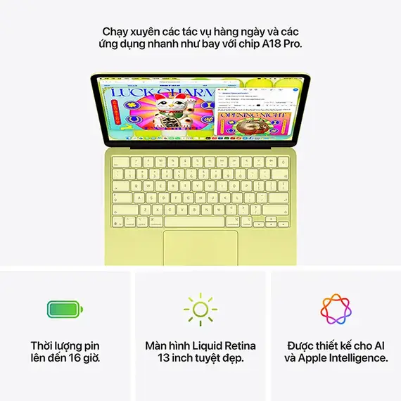 MacBook Neo (2026), Chọn bộ RAM/SSD: 8GB/256GB, Màu: Vàng, 4 image