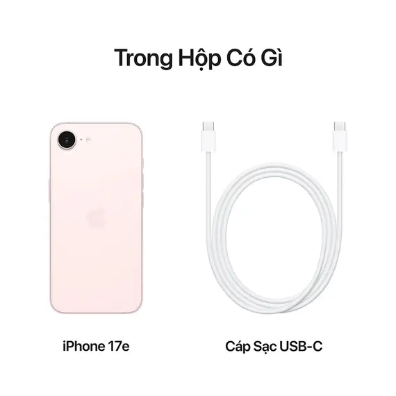 iPhone 17e 512GB Hồng | Bản VN (New Seal), Chọn phiên bản: Bản VN, Chọn bộ nhớ: 512GB, Màu: Hồng, 5 image