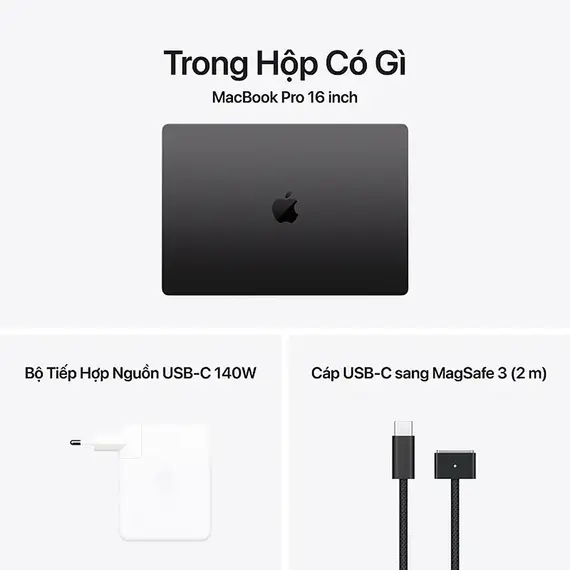MacBook Pro (M5 Max-2026) 16 inch 18CPU/32GPU 36GB/2TB Đen (Kính tiêu chuẩn) (New Seal), Chọn CPU/GPU: 18CPU/32GPU, Chọn bộ RAM/SSD: 36GB/2TB, Màu: Đen, Chọn kính màn hình: Kính tiêu chuẩn, 4 image